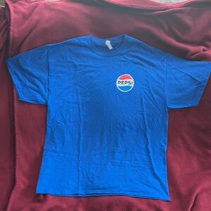 🎁XL Pepsi Logo Blue Short Sleeve Tee Brand New!!